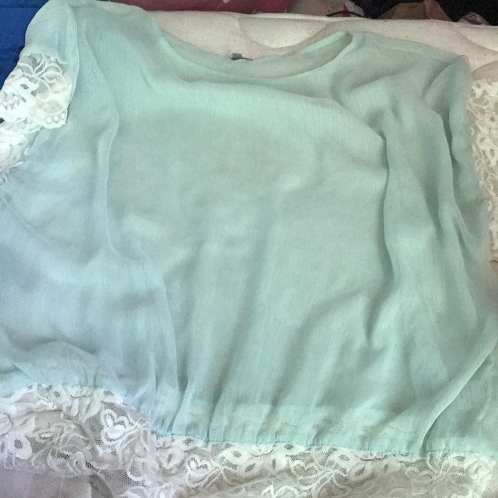 Blue and white